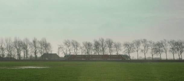 Trein in landschap